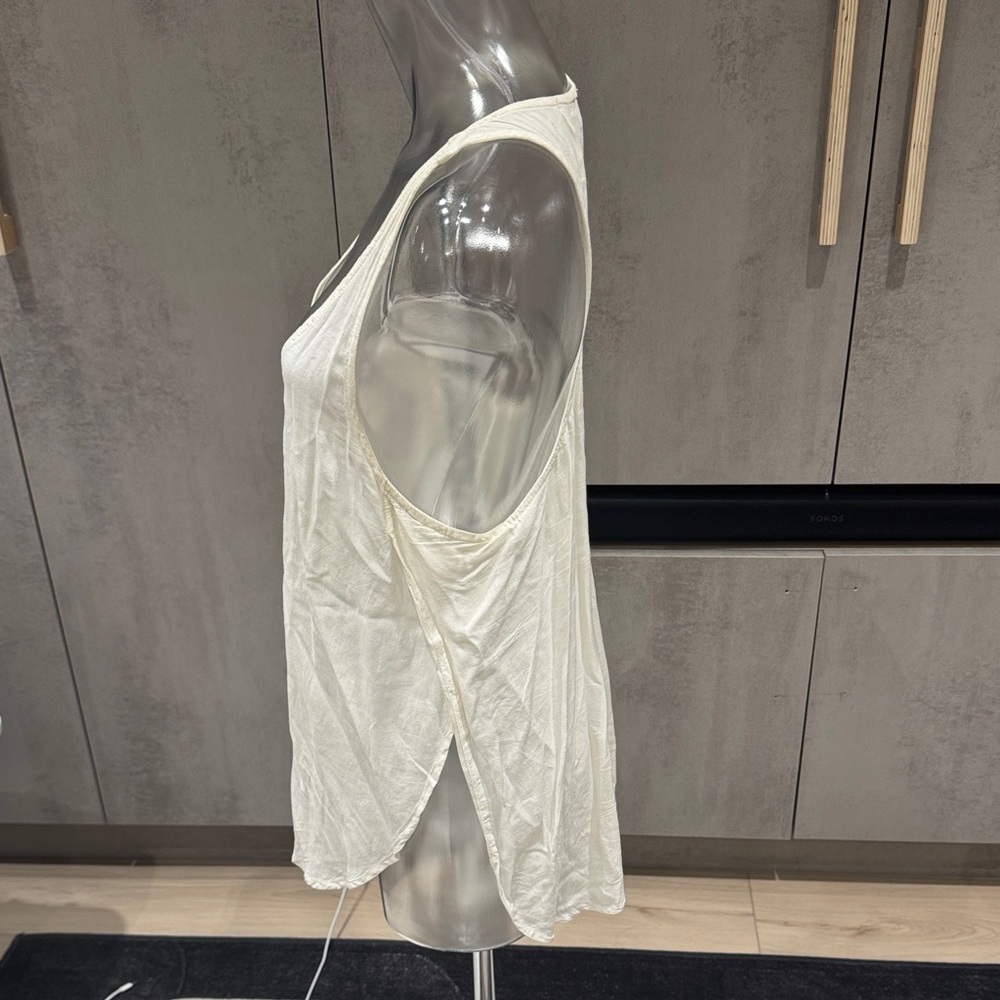 Bella Dahl Cream Racerback Tank Top - Picture 2 of 4